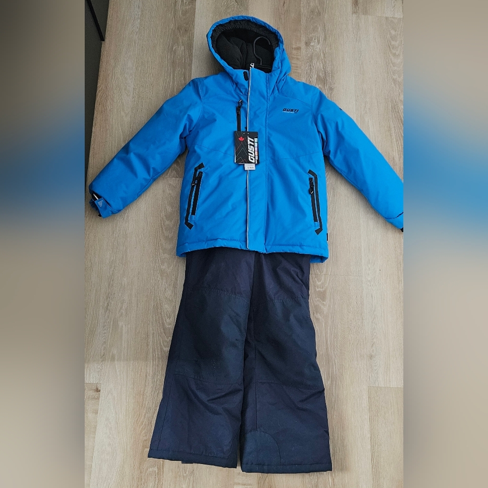 Gusti Blue Jacket and Black Pants Set